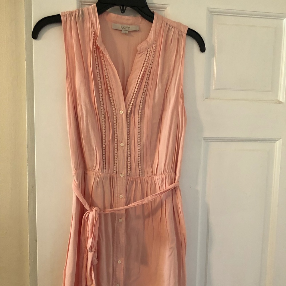 Loft button down dress